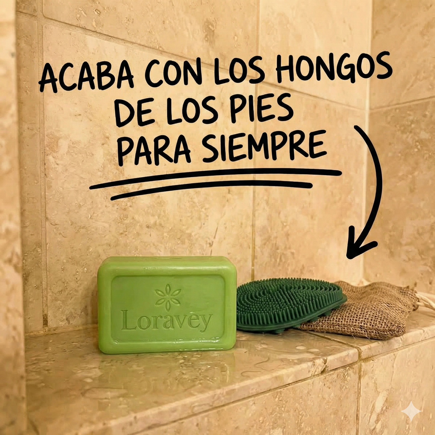 Jabón Antifúngico 2x1 Loravey®