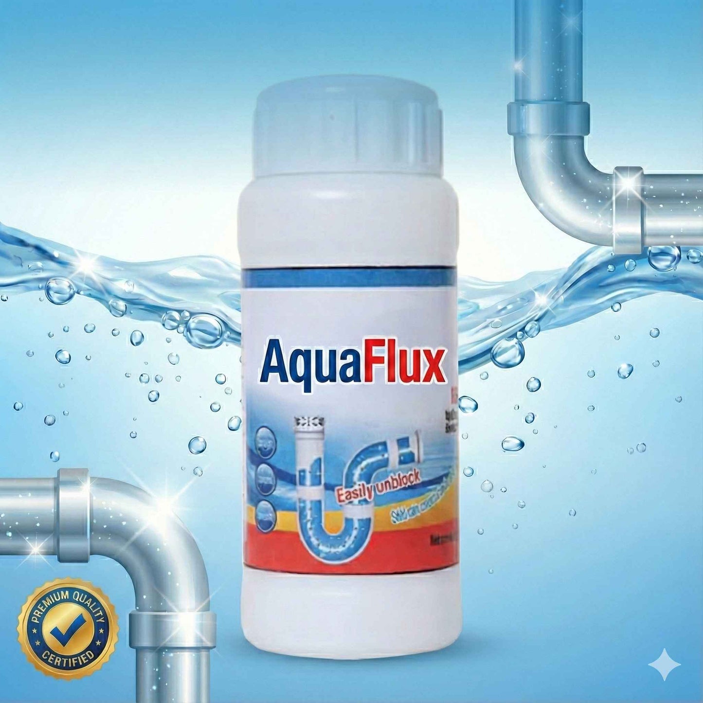 🏆 Destapador de drenajes AquaFlux® -🌪️ ¡Destapa y elimina malos olores al instante!