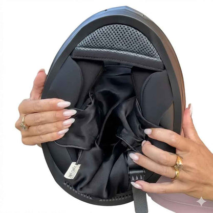 Protector de Seda para Casco 💆‍♀️- ✨SilkRide™ 🏍️ ¡Cuida tu cabello y lo mantiene siempre limpio! 🔥Oferta 2X1🔥