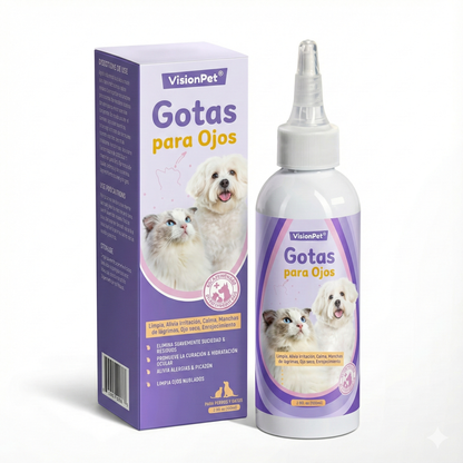 Gotas oftálmicas VisionPet®: gotas diarias de L-lisina para el herpes y el cuidado ocular