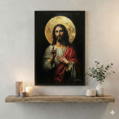 Arte Mural de Jesucristo Alfa y Omega✝️