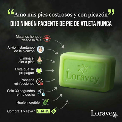 Jabón Antifúngico 2x1 Loravey®