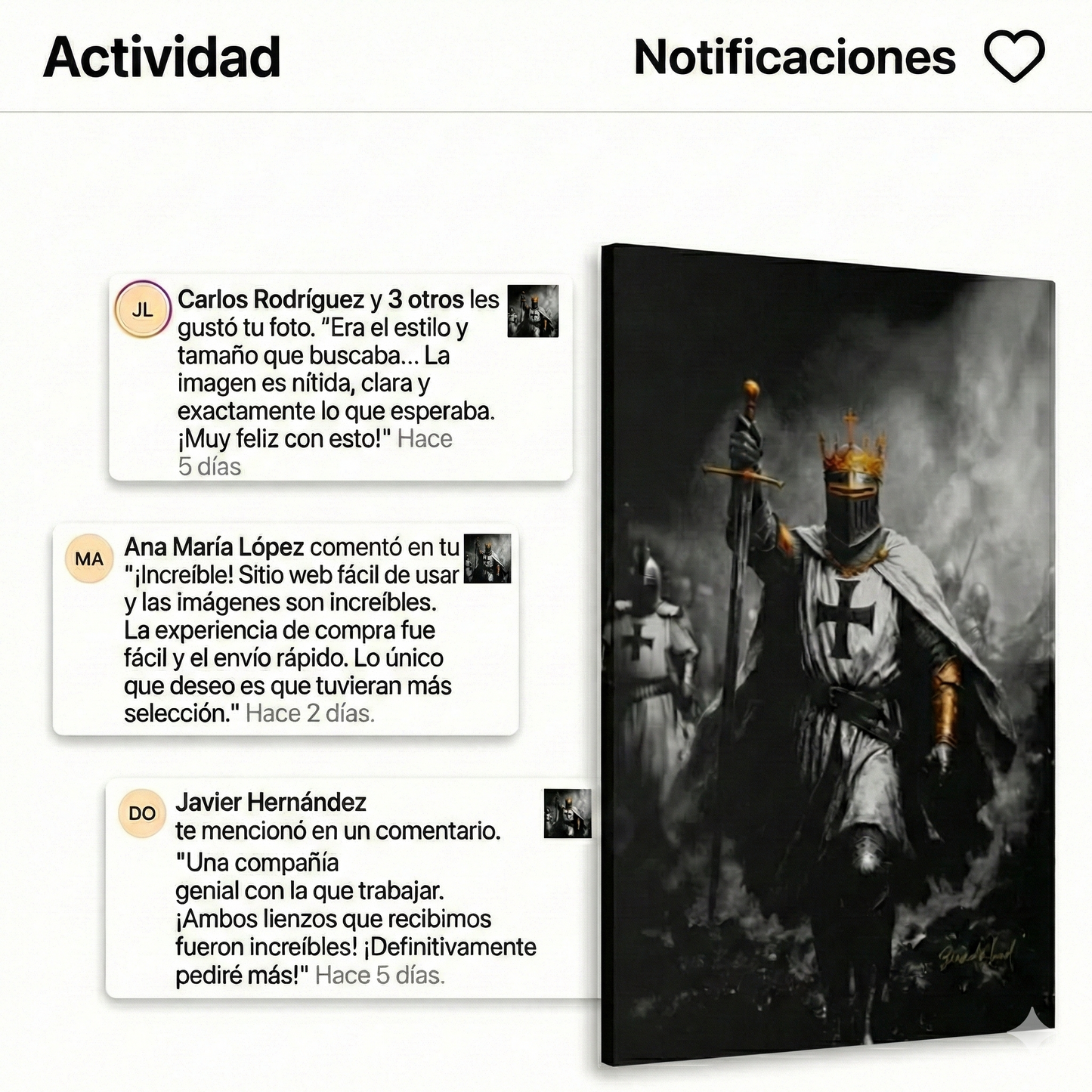 Arte Mural - Caballero Cruzado 🛡️