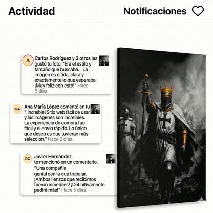 Arte Mural - Caballero Cruzado 🛡️