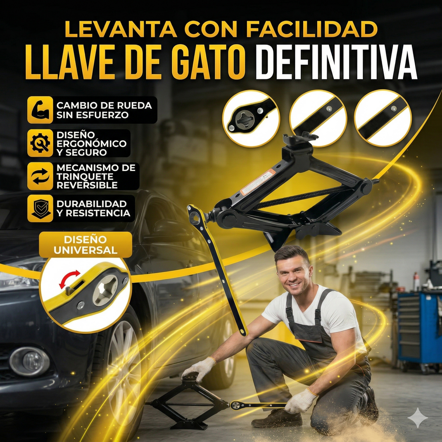 Llave de Trinquete para Gato