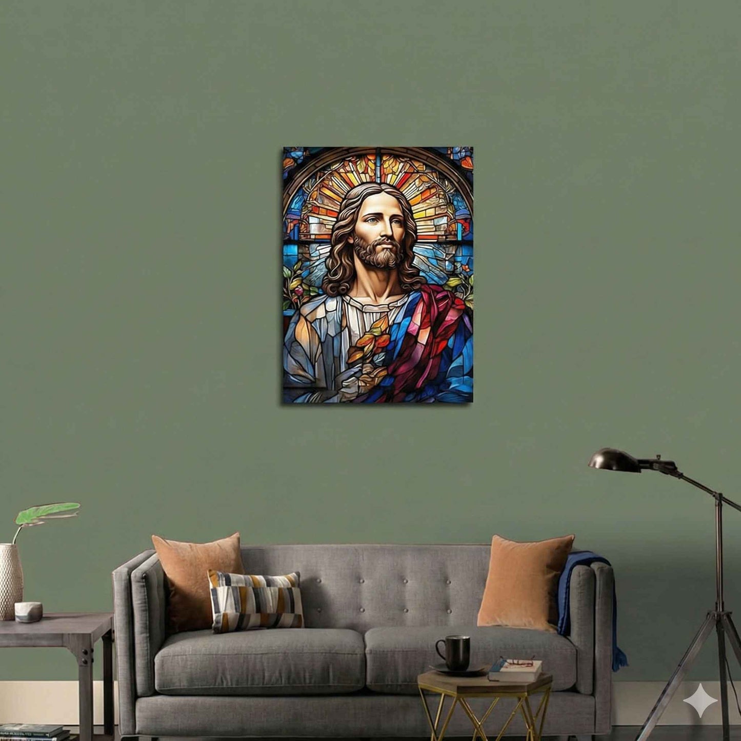 Arte Mural de Jesucristo/ Decoración religiosa cristiana para el hogar