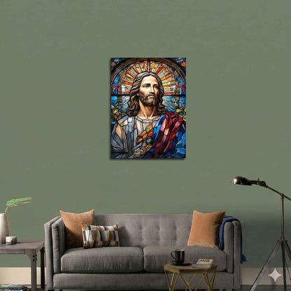 Arte Mural de Jesucristo/ Decoración religiosa cristiana para el hogar