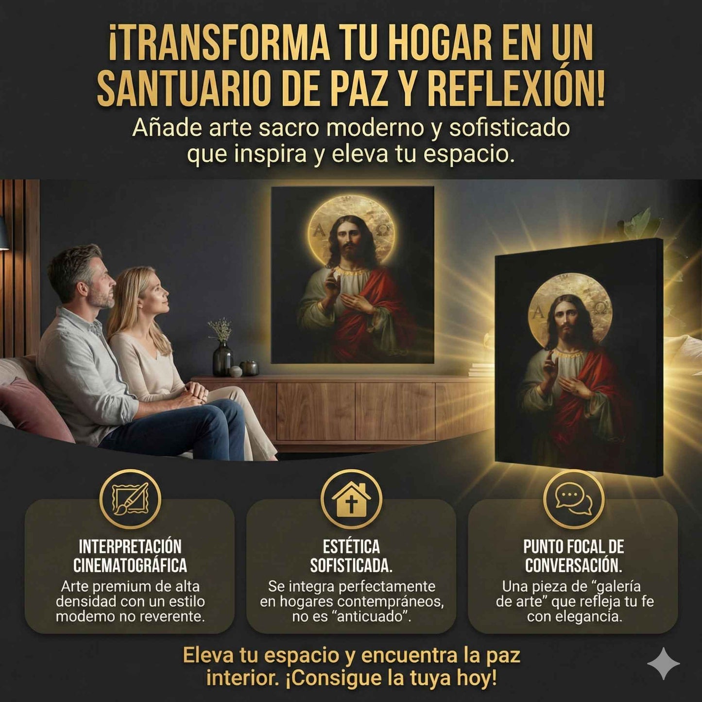 Arte Mural de Jesucristo Alfa y Omega✝️