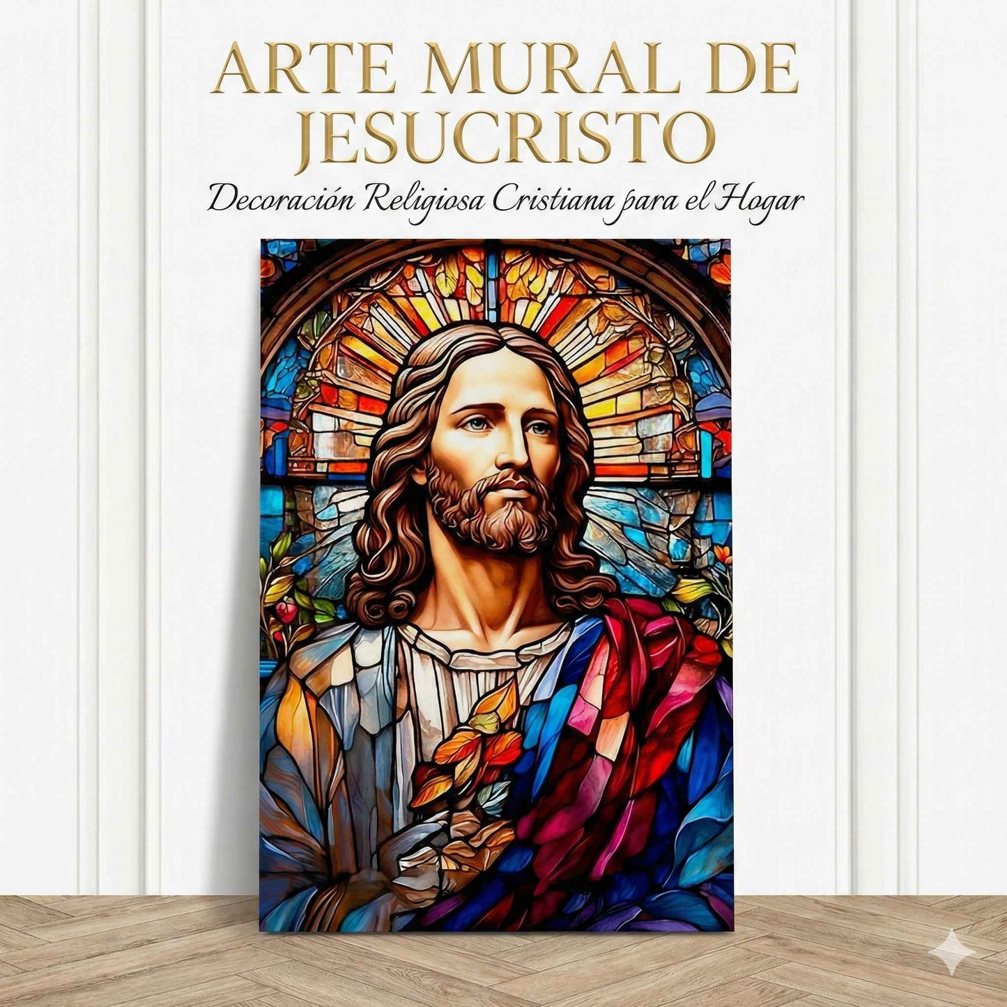 Arte Mural de Jesucristo/ Decoración religiosa cristiana para el hogar