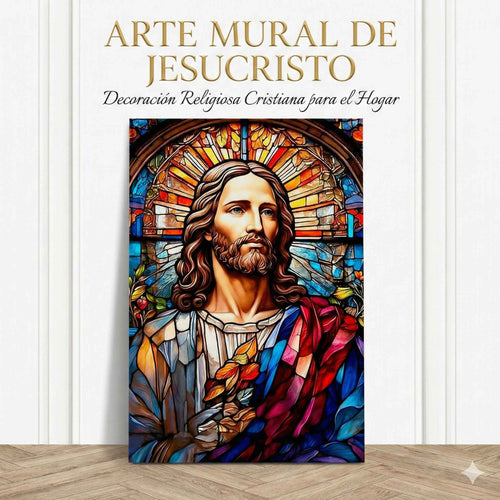 Arte Mural de Jesucristo/ Decoración religiosa cristiana para el hogar