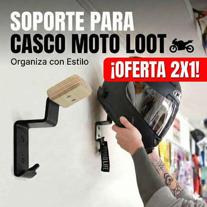Soporte para casco – Moto Loot 🏍️ Organiza tu casco con estilo🔥Oferta 2X1🔥