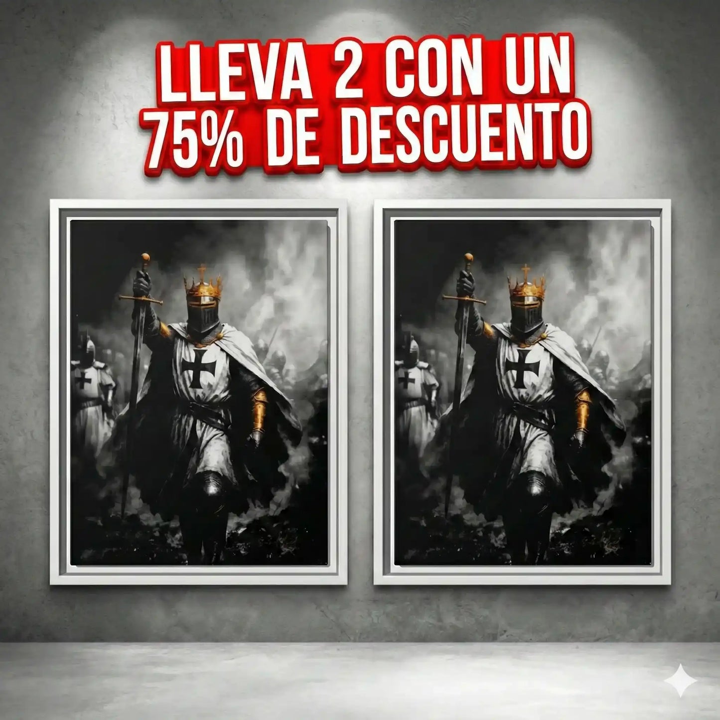 Arte Mural - Caballero Cruzado 🛡️