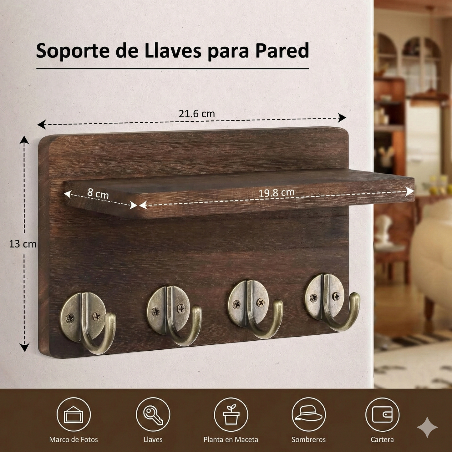 Soporte Organizador de Pared/Funcional & Estético